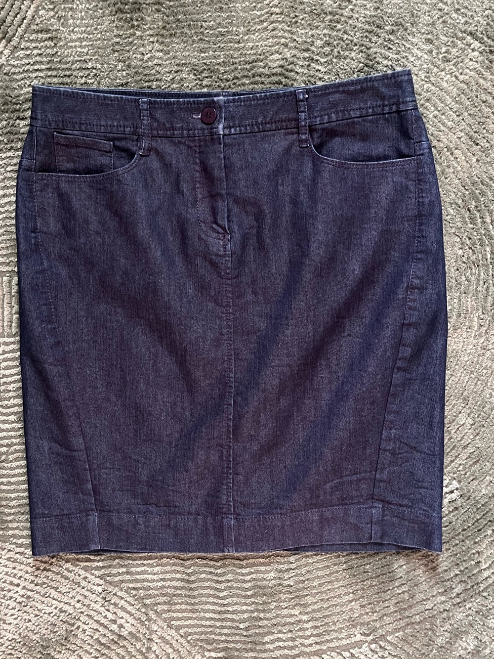 Kenneth Cole Deep Dark Denim Skirt